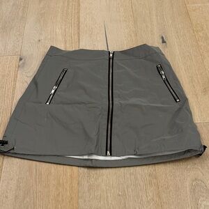 Forever 21 Charcoal Mini Skirt with Zipper Accents